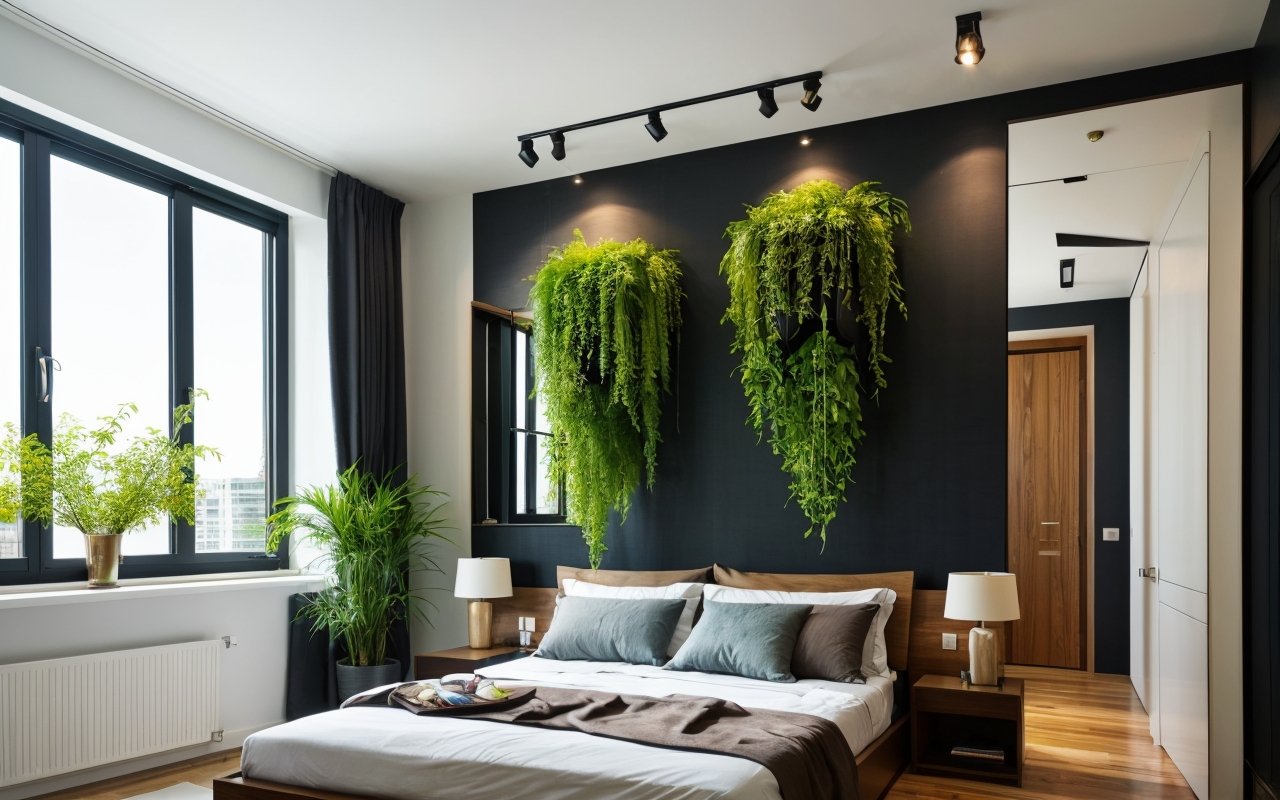 Интеграция живых растений в оконные рамы для создания вертикальных садов внутри квартиры 1 Интеграция живых растений в оконные рамы для создания вертикальных садов внутри квартиры