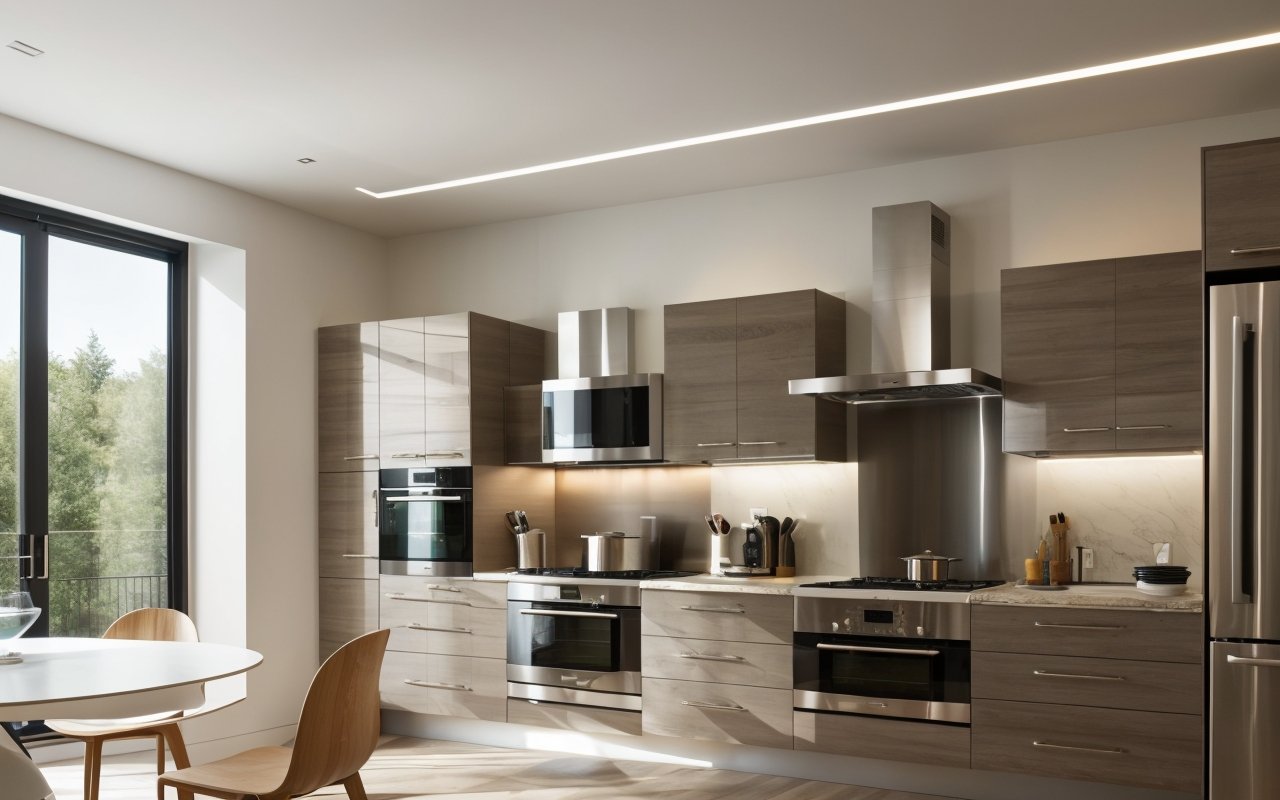 Современные решения для скрытого освещения в кухонных гарнитурах: как создать атмосферу с помощью светодиодов 1 Современные решения для скрытого освещения в кухонных гарнитурах: как создать атмосферу с помощью светодиодов