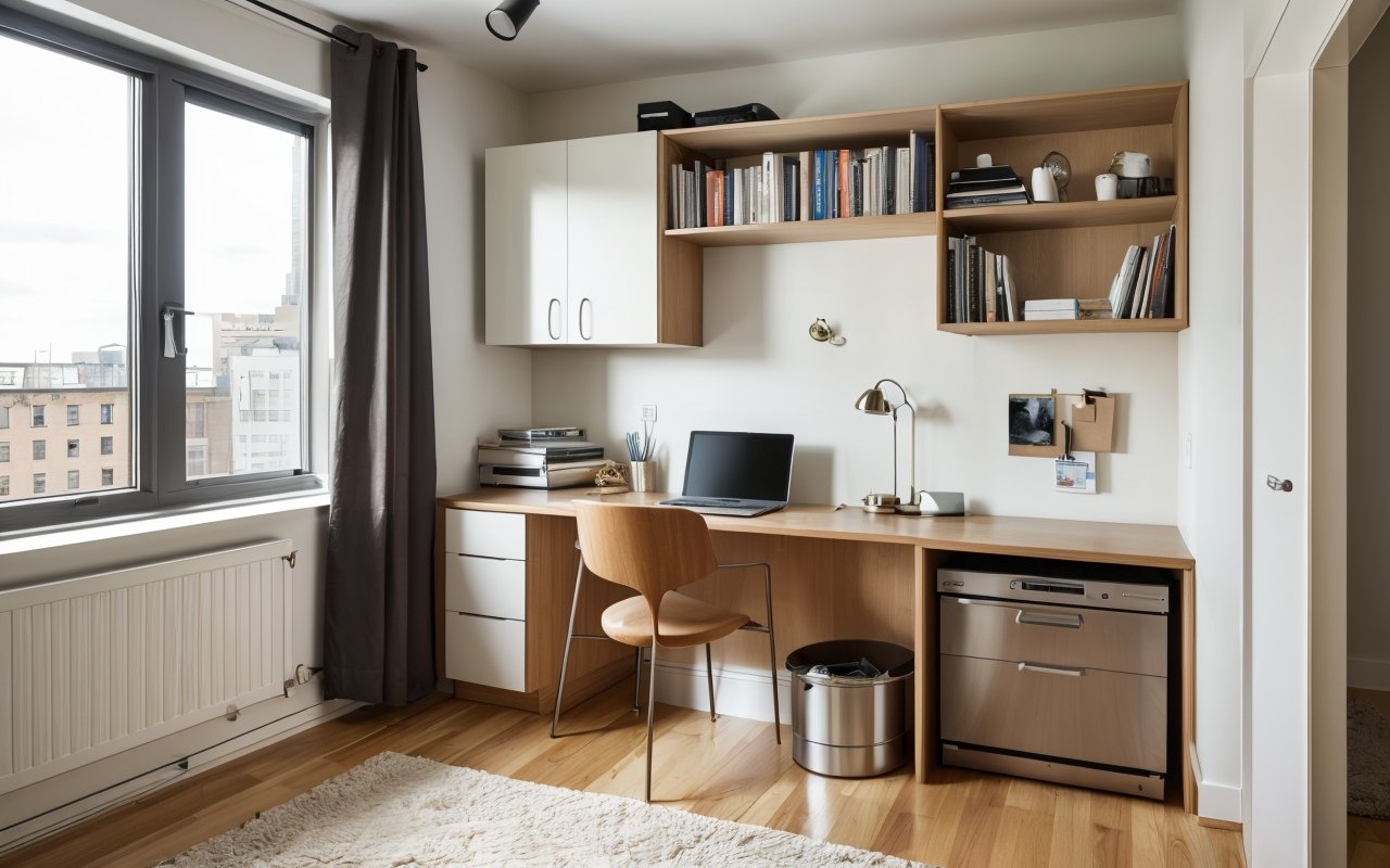 Как создать функциональный рабочий уголок в маленькой квартире с минимальными затратами на ремонт 1 Как создать функциональный рабочий уголок в маленькой квартире с минимальными затратами на ремонт