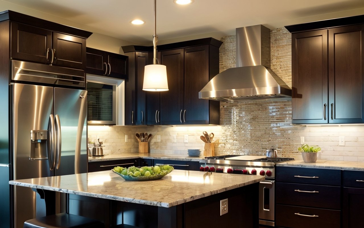 Как создать кухню с интерактивным фартуком: использование технологий для управления светом и музыкой во время готовки 1 Как создать кухню с интерактивным фартуком: использование технологий для управления светом и музыкой во время готовки