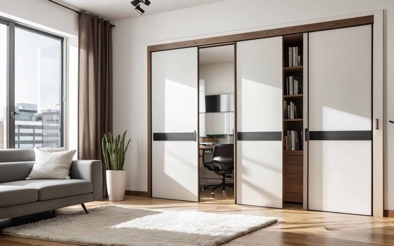 Двери в квартиру-студию: как зонировать пространство без глухих перегородок 1 Двери в квартиру-студию: как зонировать пространство без глухих перегородок