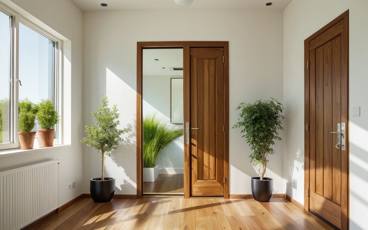 Сравнение живых растений и дверей: как зелень улучшает акустику и эстетику в интерьере с правильным выбором дверных решений 1 Сравнение живых растений и дверей: как зелень улучшает акустику и эстетику в интерьере с правильным выбором дверных решений