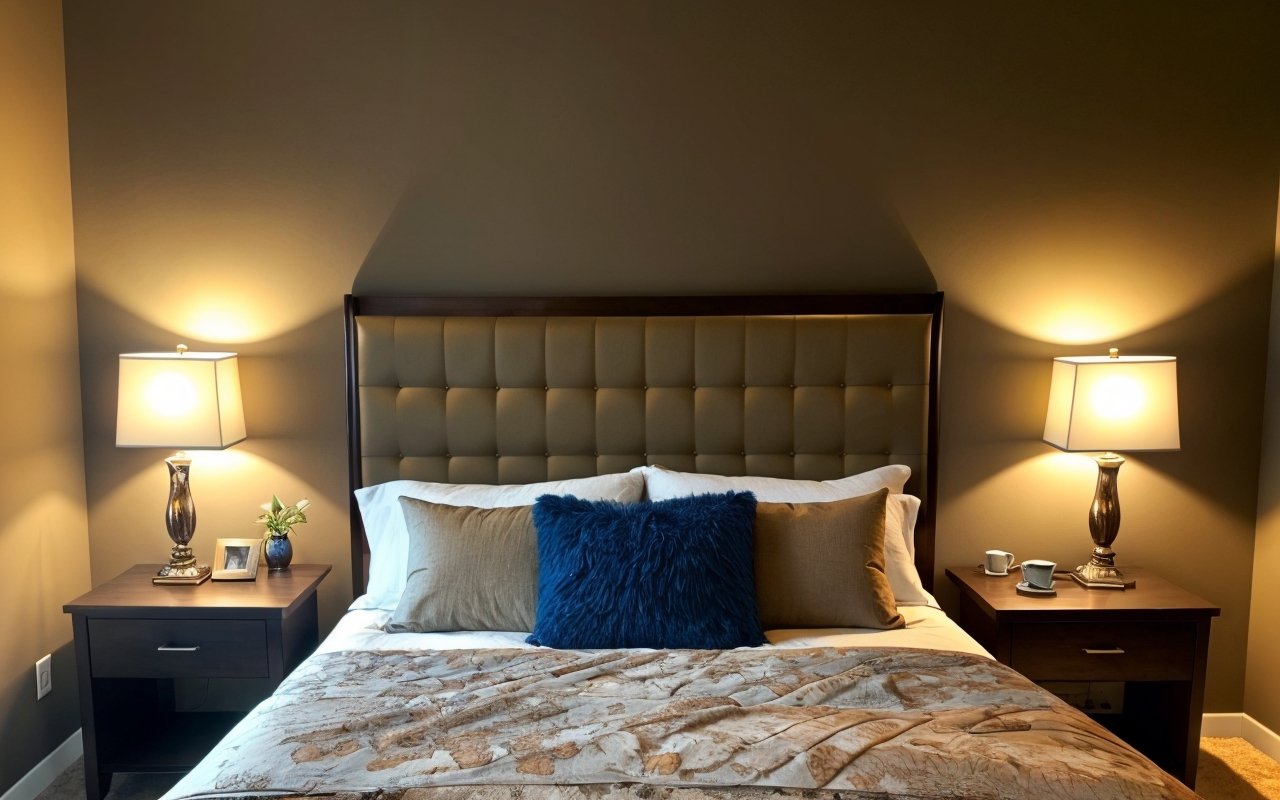 Подсветка изголовья кровати: создаем уют 1 Подсветка изголовья кровати: создаем уют