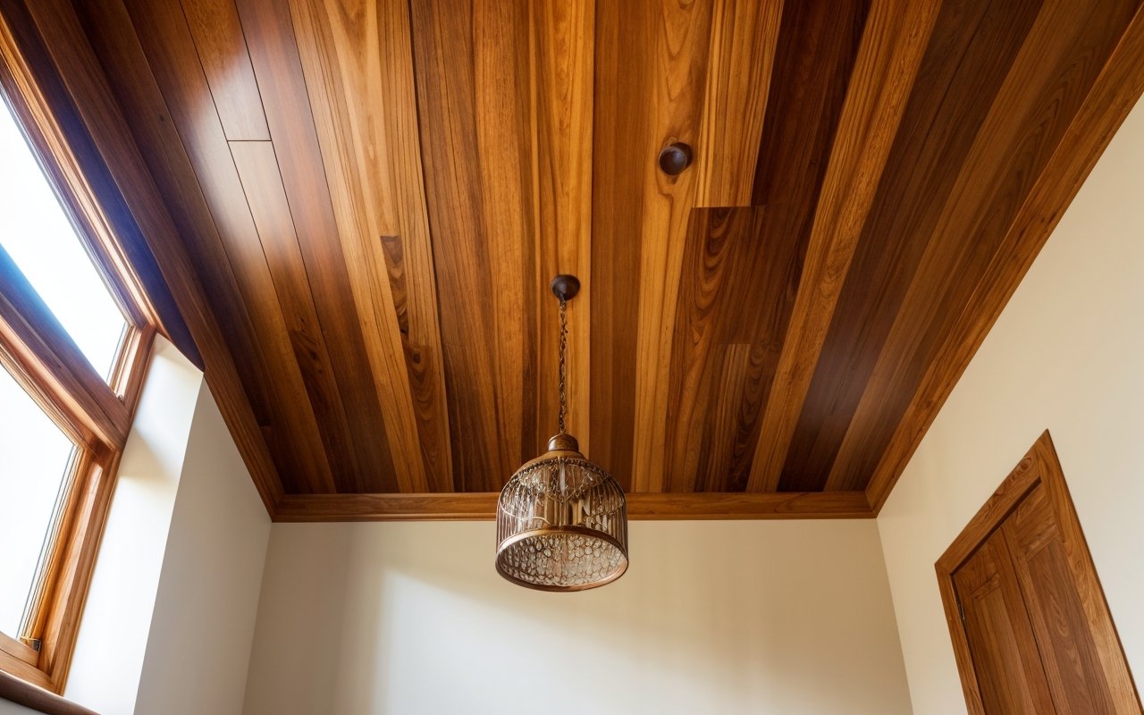 Деревянные потолки в интерьере: виды и монтаж 1 Деревянные потолки в интерьере: виды и монтаж